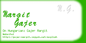 margit gajer business card